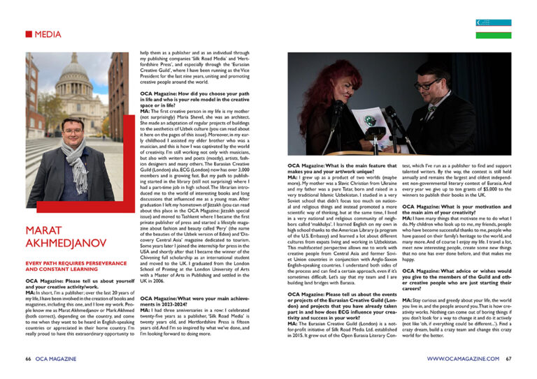 EVERY PATH REQUIRES PERSEVERANCE AND CONSTANT LEARNING - OCA MAGAZINE